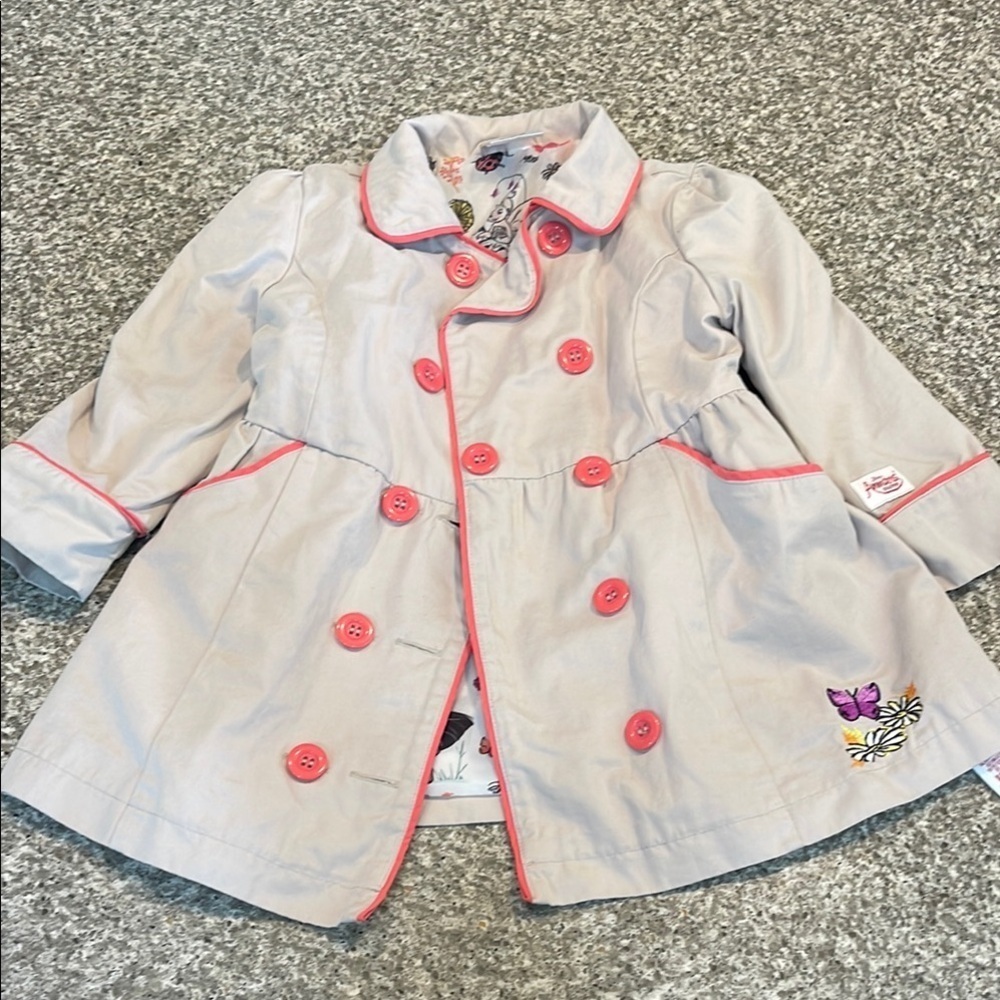 Girls Disney Animators Collection Pea Coat size 3